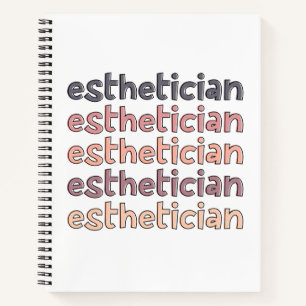 Aesthetician Cosmetologist Beautician Cute Notebook