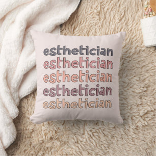 Aesthetician Cosmetologist Beautician Cute Throw Pillow