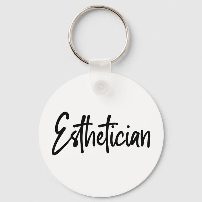 Aesthetician Cosmetologist Beautician makeup artis Keychain (Front)