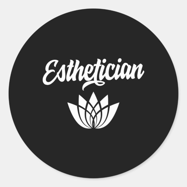 Aesthetician Estheticians Profession Team Facialis Classic Round Sticker (Front)