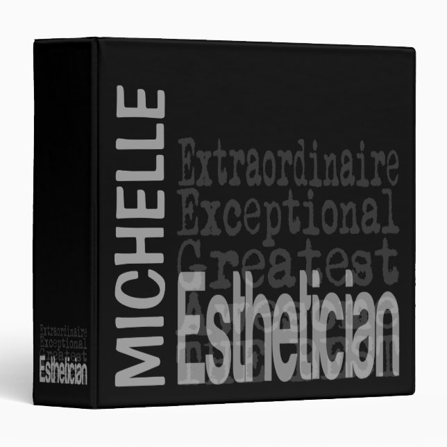 Aesthetician Extraordinaire CUSTOM Binder (Front/Spine)