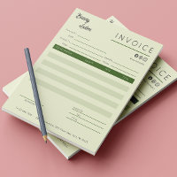 Aesthetician Invoice Sales Receipt Calligraphy 