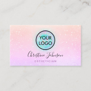 aesthetician logo design business card