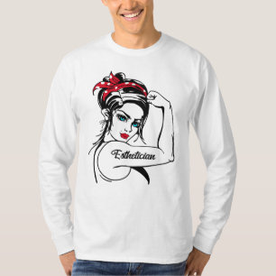 Aesthetician Rosie The Riveter Pin Up T-Shirt