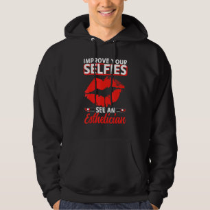 Aesthetician Selfies Lips Aesthetic Beautician Cos Hoodie