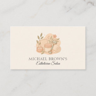 Aesthetician Skincare Beauty Facial Spa Business Card