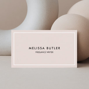 Aesthetician Wellness Spa Minimalist Beige Business Card