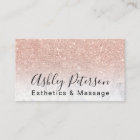 Aesthetics massage script marble rose gold glitter