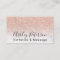 Aesthetics massage script marble rose gold glitter