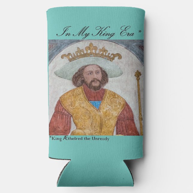 Æthelred the Unready Seltzer Can Cooler (Back)
