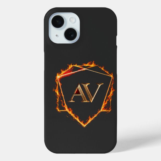 AETHER VANGUARD - AV Logo Stone Shape Streetwear Case-Mate iPhone Case (Back)