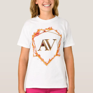 AETHER VANGUARD - AV Logo Stone Shape Streetwear T-Shirt