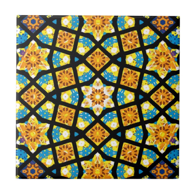 Ætheric Rose Window No. Quintka (Decimal: 50) Tile (Front)