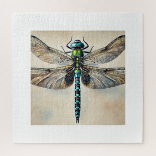 Aethiothemis Dragonfly 130924IREF231 - Watercolor Jigsaw Puzzle