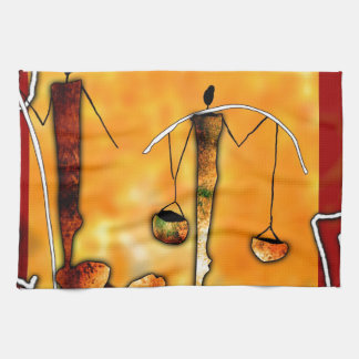 af041 Africa retro vintage style gifts Kitchen Towel