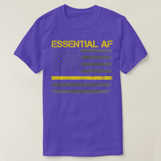 AF 911 Police Dispatcher Thin Yellow Line T-Shirt (Design Front)