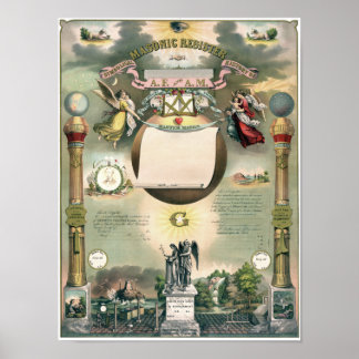 AF & AM Custom Register Poster