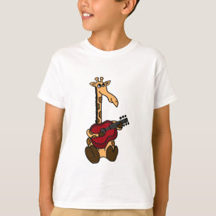 AF- Awesome Giraffe Playing Guitar T-Shirt