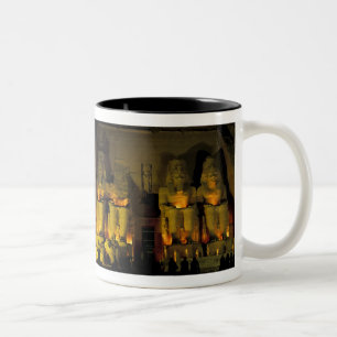 AF, Egypt, Abu Simbel. Colossal Figures of Two-Tone Coffee Mug
