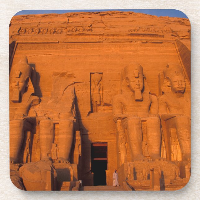 AF, Egypt, Abu Simbel. Facade at sunset, Great Coaster (Front)