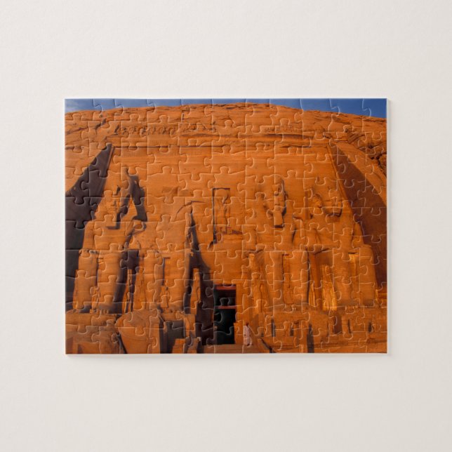 AF, Egypt, Abu Simbel. Facade at sunset, Great Jigsaw Puzzle (Horizontal)