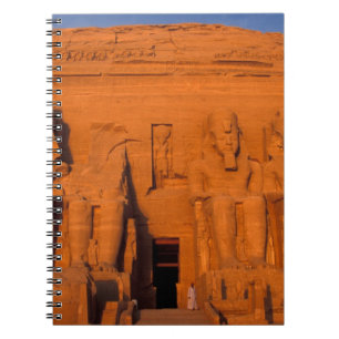 AF, Egypt, Abu Simbel. Facade at sunset, Great Notebook