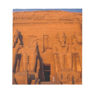 AF, Egypt, Abu Simbel. Facade at sunset, Great Notepad