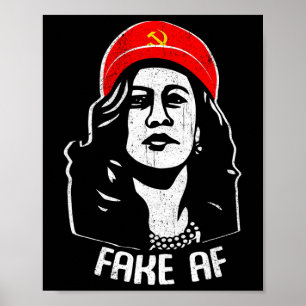 Af Kamala Harris Communism Election Humour Men Wom Poster