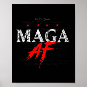 Af Shirt Trump 2024 Republican Take America Back  Poster