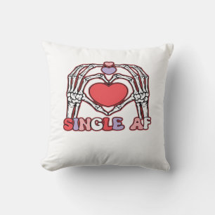 Af Skeleton Hands Valentines Day Classic Look Throw Pillow
