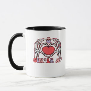 Af Skeleton Hands Valentines Day Classic Mug
