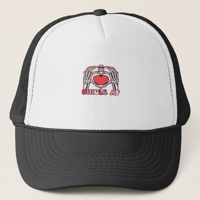 Af Skeleton Hands Valentines Day Classic Trucker Hat (Front)