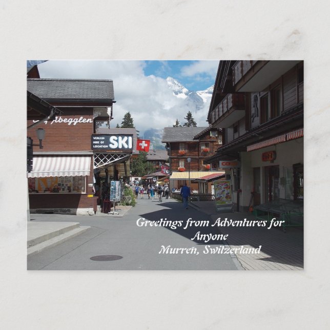 AFA Salutations de Murren, Suisse Carte postale (Devant)