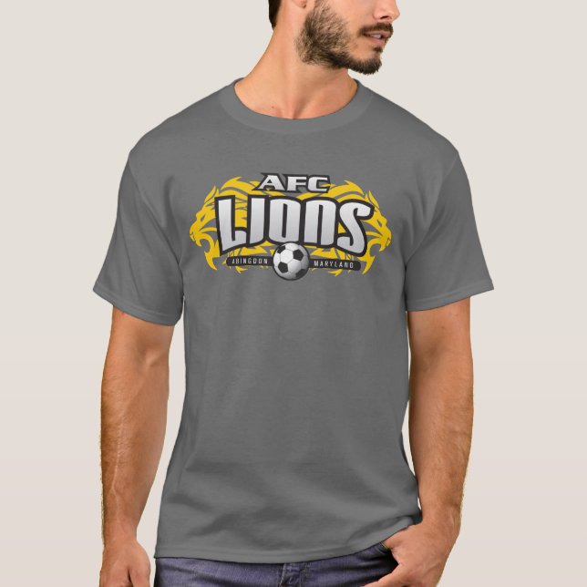 AFC Lions Dark Grey (No #) T-Shirt (Front)