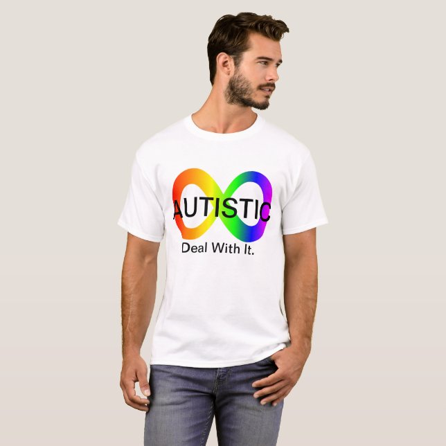 Affaire autiste avec elle T-shirt (Devant entier)
