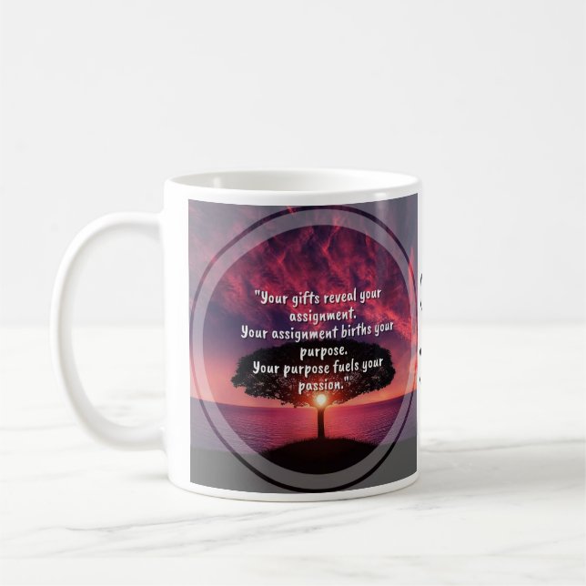 "Affectation" Mug de café (Gauche)