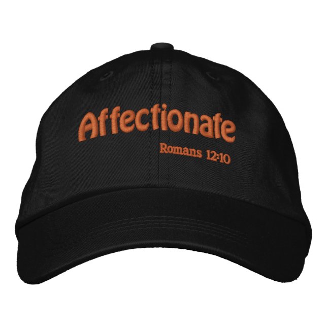 Affectionate Bible Quote Customize It Embroidered Hat (Front)