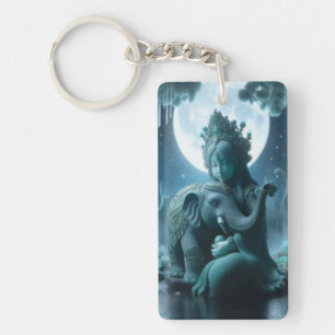 Affectionate Moon Keychain 