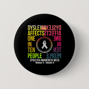 Affects One In Ten People - Dyslexia Awareness Wee 2 Inch Round Button