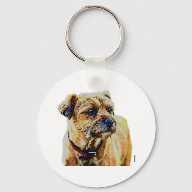 Affen Border Terrier  Keychain (Front)