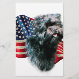 Affenpincher Flag Stationery