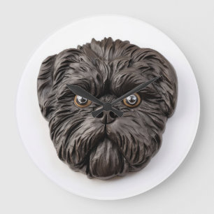 Affenpinscher 3D Inspired Large Clock