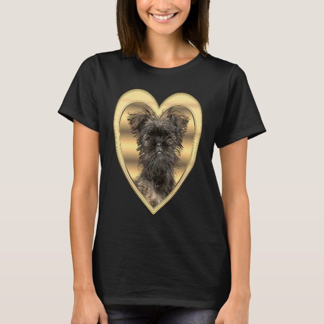 Affenpinscher  Affenpinscher Dog Heart  Affenpinsc T-Shirt (Front)