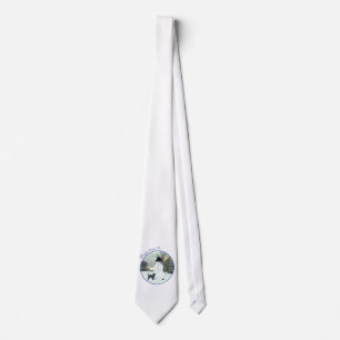 Affenpinscher and Snowman Tie