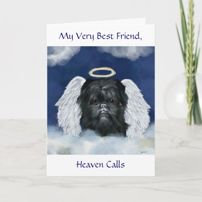 Affenpinscher Angel Card (Front)
