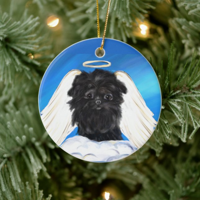 Affenpinscher Angel   Ceramic Ornament (Tree)