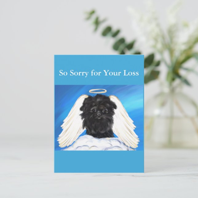 Affenpinscher Angel   Postcard (Standing Front)