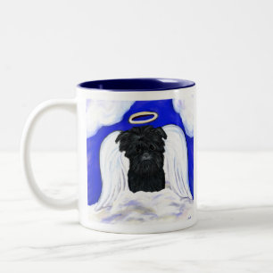 Affenpinscher Angel Two-Tone Coffee Mug