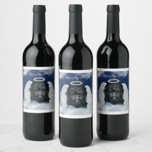 Affenpinscher Angel   Wine Label