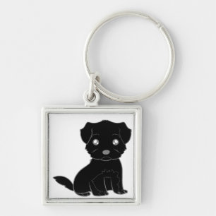 affenpinscher cartoon.png keychain